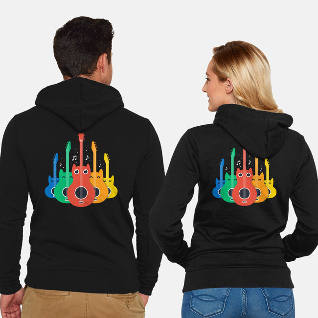 Feline Symphony-Unisex-Zip-Up-Sweatshirt-erion_designs