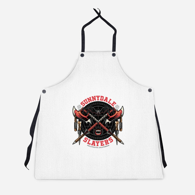 Hellmouth California-Unisex-Kitchen-Apron-momma_gorilla