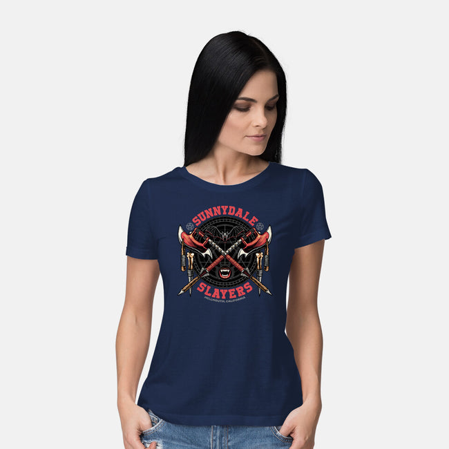 Hellmouth California-Womens-Basic-Tee-momma_gorilla