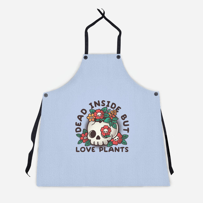 Dead But Love Plants-Unisex-Kitchen-Apron-NemiMakeit