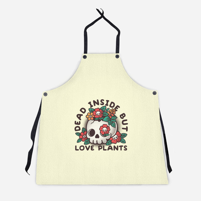 Dead But Love Plants-Unisex-Kitchen-Apron-NemiMakeit