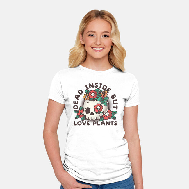 Dead But Love Plants-Womens-Fitted-Tee-NemiMakeit