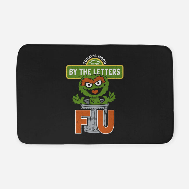 Grouchy Letters-None-Memory Foam-Bath Mat-Nemons