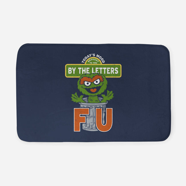 Grouchy Letters-None-Memory Foam-Bath Mat-Nemons