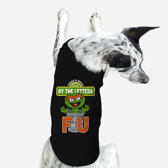 Grouchy Letters-Dog-Basic-Pet Tank-Nemons