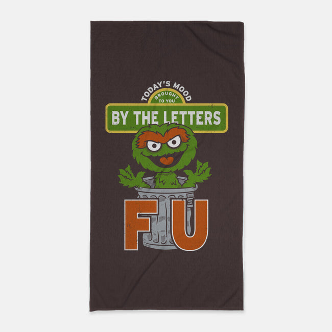 Grouchy Letters-None-Beach-Towel-Nemons