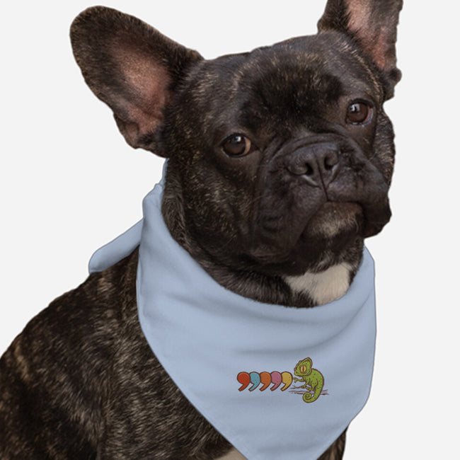 Comma Chameleon-Dog-Bandana-Pet Collar-kg07