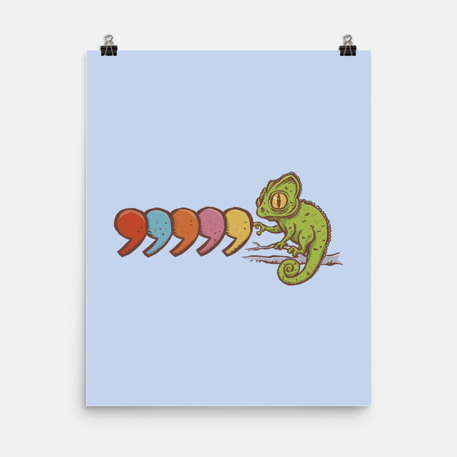 Comma Chameleon-None-Matte-Poster-kg07