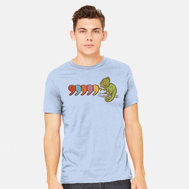 Comma Chameleon-Mens-Heavyweight-Tee-kg07