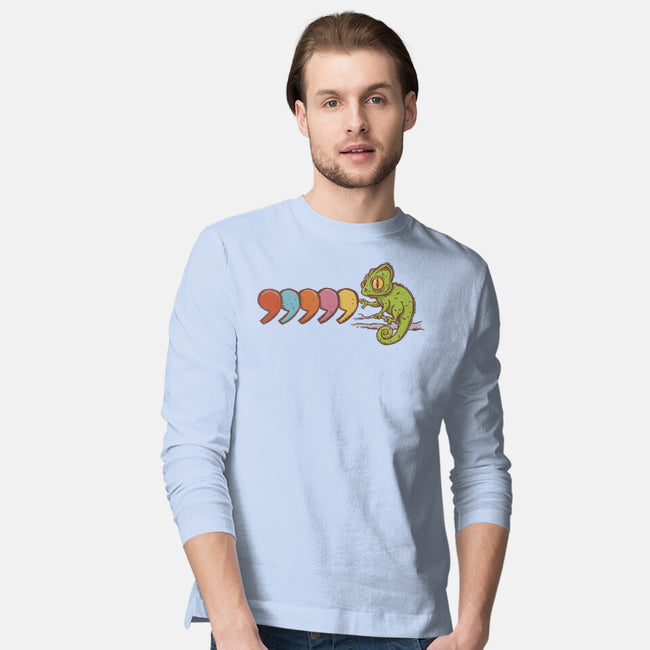 Comma Chameleon-Mens-Long Sleeved-Tee-kg07