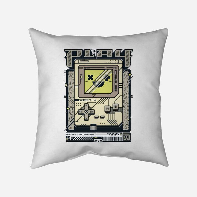 Play Retro Vibes-None-Removable Cover-Throw Pillow-StudioM6