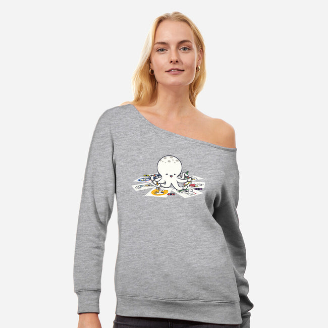 Octodextrous-Womens-Off Shoulder-Sweatshirt-Xentee