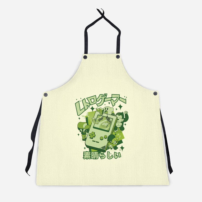 Retro Gamers Are Awesome-Unisex-Kitchen-Apron-Kladenko