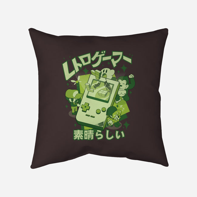 Retro Gamers Are Awesome-None-Removable Cover-Throw Pillow-Kladenko