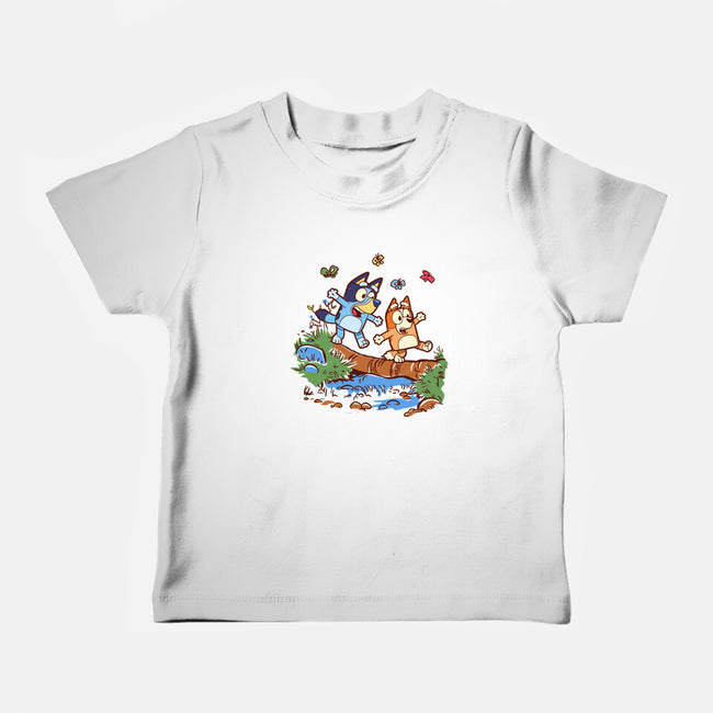 Walking Down The Stream-Baby-Basic-Tee-Xentee