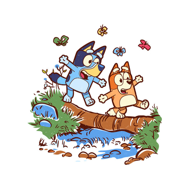 Walking Down The Stream-None-Glossy-Sticker-Xentee