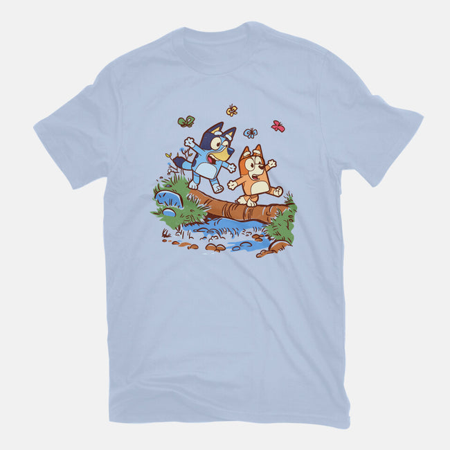 Walking Down The Stream-Mens-Heavyweight-Tee-Xentee