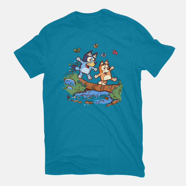 Walking Down The Stream-Unisex-Basic-Tee-Xentee