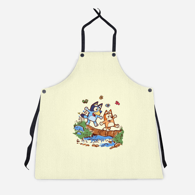 Walking Down The Stream-Unisex-Kitchen-Apron-Xentee