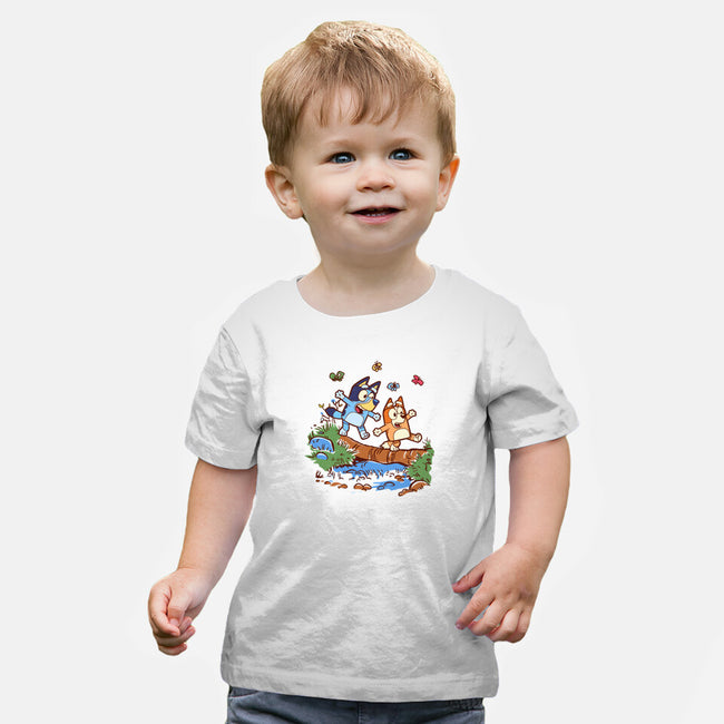 Walking Down The Stream-Baby-Basic-Tee-Xentee