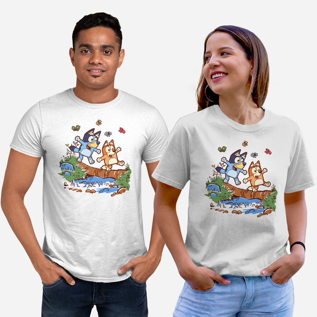 Walking Down The Stream-Unisex-Basic-Tee-Xentee