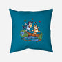 Walking Down The Stream-None-Removable Cover-Throw Pillow-Xentee