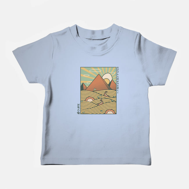 Egypt Mummy Ramen Pyramids-Baby-Basic-Tee-tobefonseca