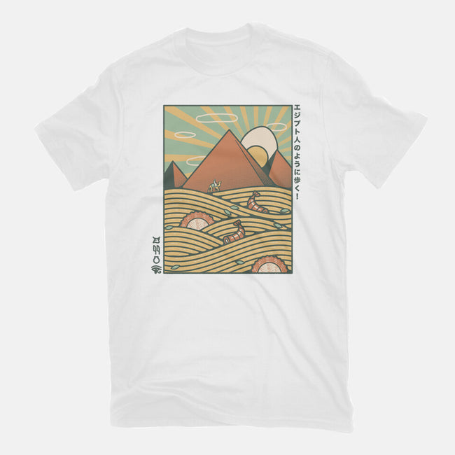 Egypt Mummy Ramen Pyramids-Womens-Basic-Tee-tobefonseca