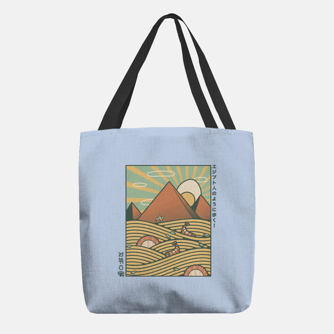 Egypt Mummy Ramen Pyramids-None-Basic Tote-Bag-tobefonseca