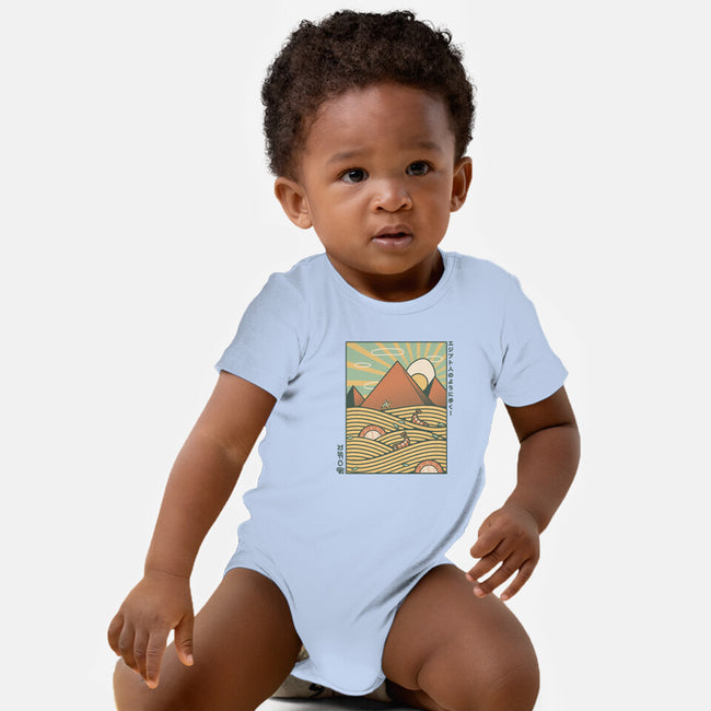 Egypt Mummy Ramen Pyramids-Baby-Basic-Onesie-tobefonseca