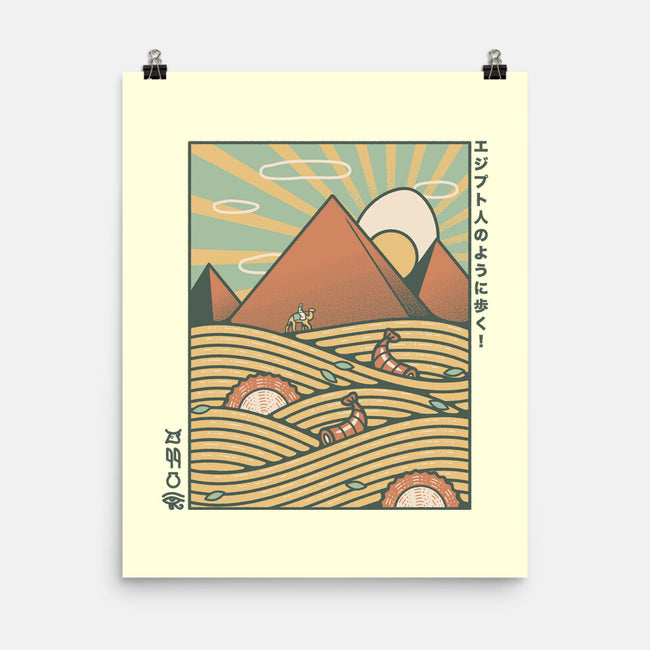 Egypt Mummy Ramen Pyramids-None-Matte-Poster-tobefonseca