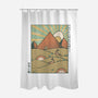 Egypt Mummy Ramen Pyramids-None-Polyester-Shower Curtain-tobefonseca