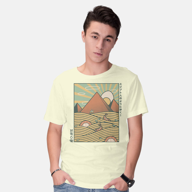 Egypt Mummy Ramen Pyramids-Mens-Basic-Tee-tobefonseca