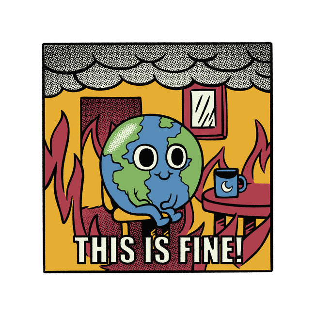 Earth It's Fine Room On Fire-Dog-Basic-Pet Tank-tobefonseca