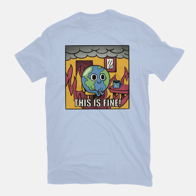 Earth It's Fine Room On Fire-Mens-Premium-Tee-tobefonseca