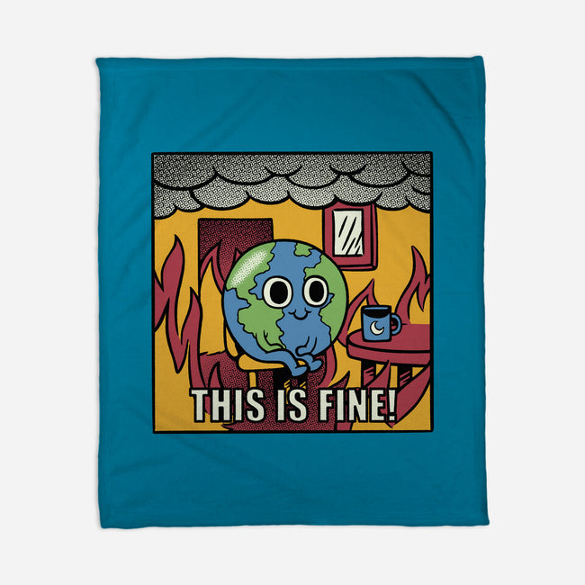 Earth It's Fine Room On Fire-None-Fleece-Blanket-tobefonseca