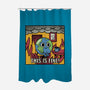 Earth It's Fine Room On Fire-None-Polyester-Shower Curtain-tobefonseca