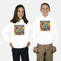 Earth It's Fine Room On Fire-Youth-Pullover-Sweatshirt-tobefonseca