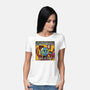 Earth It's Fine Room On Fire-Womens-Basic-Tee-tobefonseca