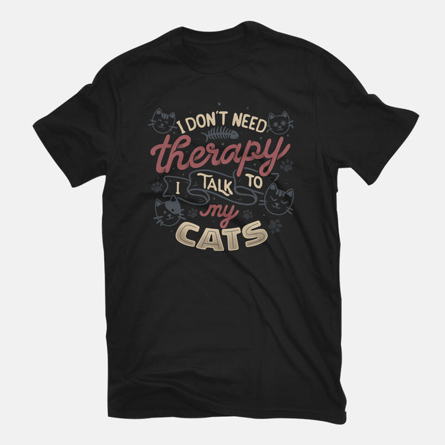 I Talk To My Cats-Womens-Fitted-Tee-tobefonseca