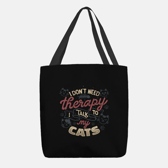 I Talk To My Cats-None-Basic Tote-Bag-tobefonseca