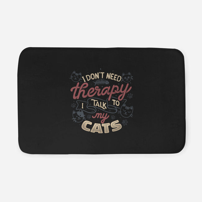 I Talk To My Cats-None-Memory Foam-Bath Mat-tobefonseca