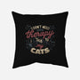 I Talk To My Cats-None-Removable Cover-Throw Pillow-tobefonseca