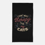 I Talk To My Cats-None-Beach-Towel-tobefonseca