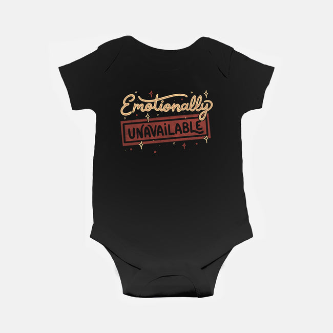 Emotionally Unavailable-Baby-Basic-Onesie-tobefonseca