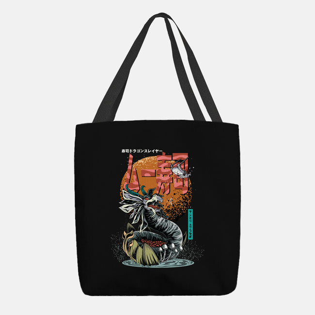 Dragon Sushi Slayer-None-Basic Tote-Bag-Kladenko