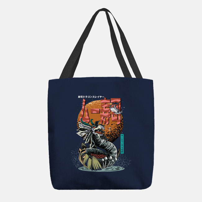 Dragon Sushi Slayer-None-Basic Tote-Bag-Kladenko