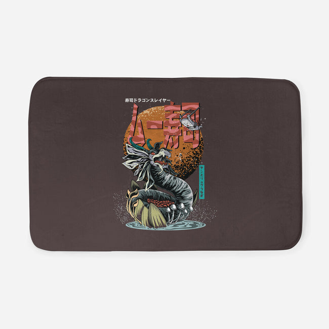 Dragon Sushi Slayer-None-Memory Foam-Bath Mat-Kladenko