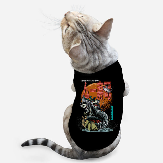 Dragon Sushi Slayer-Cat-Basic-Pet Tank-Kladenko