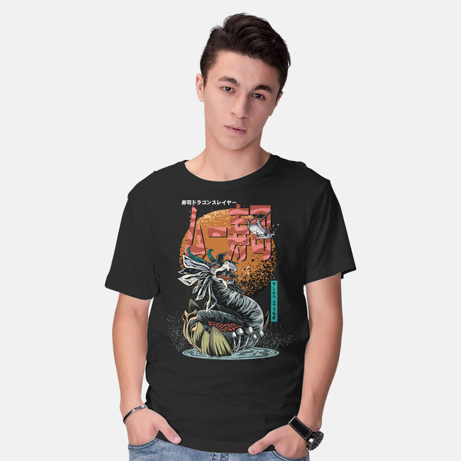 Dragon Sushi Slayer-Mens-Basic-Tee-Kladenko